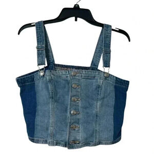 American Eagle Cropped Denim Top